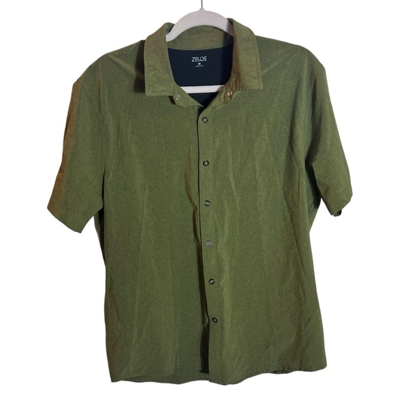 ZELOS Other - Zelos Men’s Green Snap Button Shirt – Size M